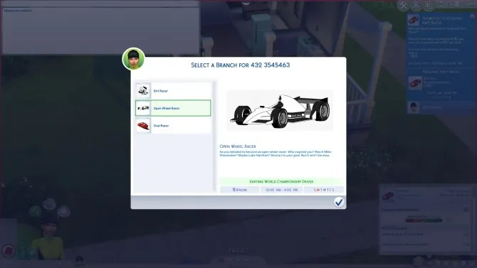 Racing Driver Career