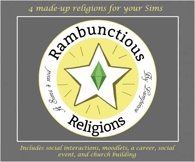 Rambunctious Religions MOD by Lumpinou, Sims 4 Gameplay Tweaks mod