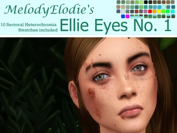 Ellie Eyes No. 1 by MelodyElodie, Sims 4 eyes CC