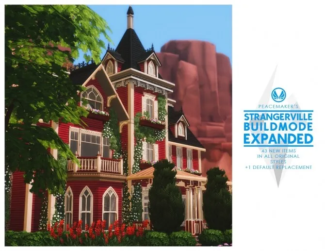 StrangerVille Buildmode Expanded 43 New Objects by Simsationaldesigns, Sims 4 walls & floors CC