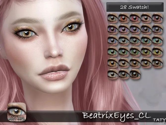 Beatrix Eyes CL by tatygagg, Sims 4 eyes CC