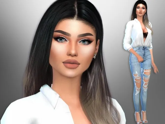 Sienna Mesa by divaka45, Sims 4 sims CC