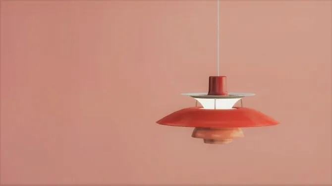 PH5 PENDANT LAMP by Meinkatzcreations, Sims 4 lighting CC