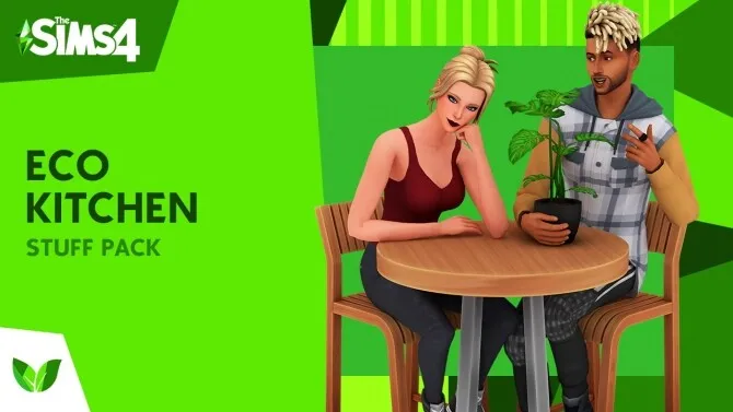 The Sims 4 Eco Kitchen Custom Stuff Pack