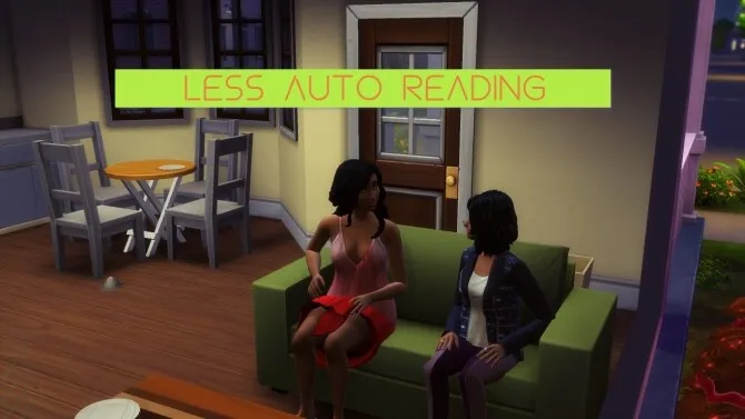Less Autonomous Reading by KaneKane, Sims 4 Gameplay Tweaks mod