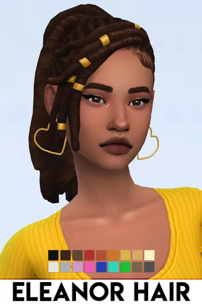 ELEANOR HAIR by Imvikai, Sims 4 hair CC