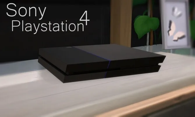 Sony PlayStation 4 by mule123, Sims 4 electronics CC