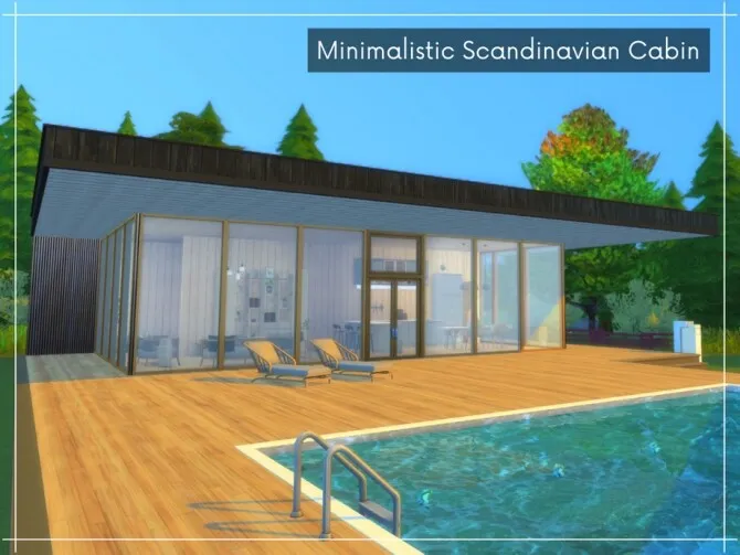 Minimalistic Scandinavian Cabin