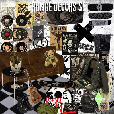 Grunge Decors Set