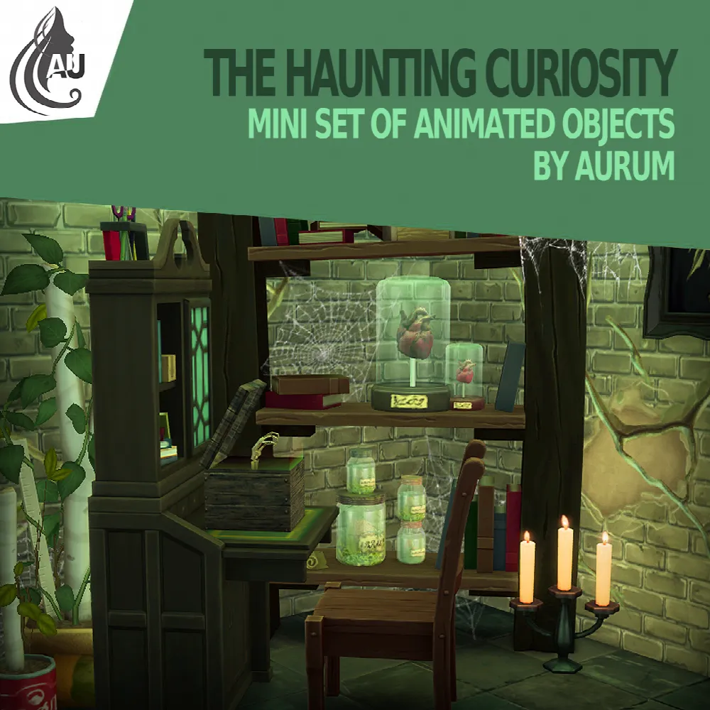 Sim Animation Mods The Haunting Curiosity: animated objects by AuSims | SIMS 4 CC