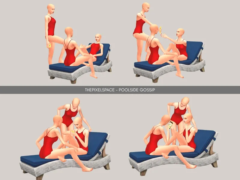 Poolside Gossip - Pose Pack