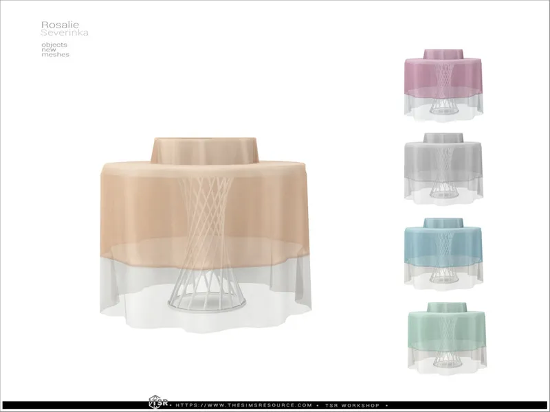 Rosalie - banquet table by Severinka, Sims 4 dining room CC