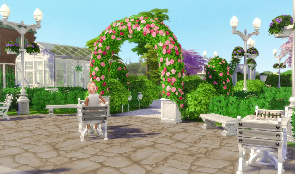 Bellecourt garden park and wedding venue by manicpot8to, Sims 4 community lots CC