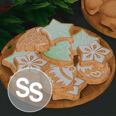 Gingerbread cookies by Somik_Severinka, Sims 4 Gameplay Tweaks mod