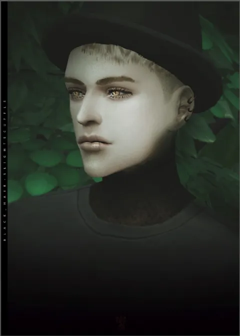 S4 * S3 conversion Hair SlightScuffle by Black Le, Sims 4 hair CC – image 2