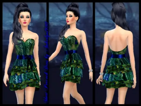 Short Peacock Dress