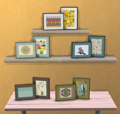 Mutske’s kinlet frames override by Saudade Sims4, Sims 4 decor CC – image 2