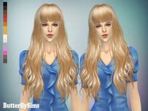 Long wavy with bangs hair 049 (Pay)