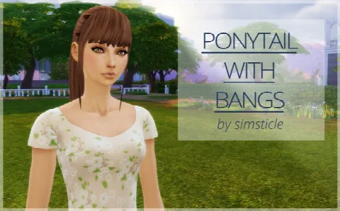 PONYTAIL WITH BANGS
