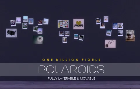 Polaroids & Torn Walls by One Billion Pixels, Sims 4 walls & floors CC – image 4