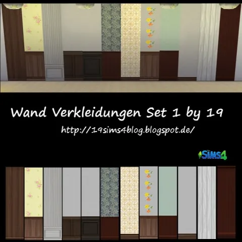 Wall paneling Set 1