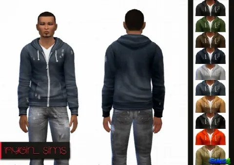 Faded Zip Up Hoodie