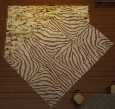 12 animal fur rugs