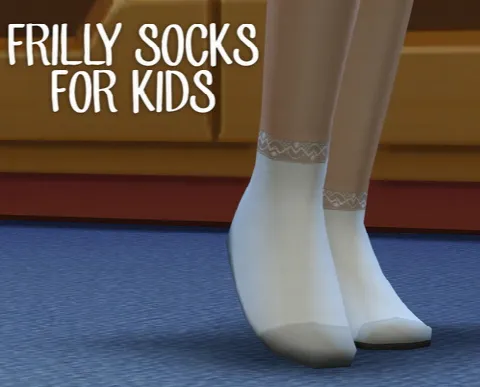 Frilly White Socks for kids