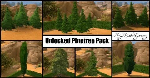 Unlocked Pinetree Pack (7 new trees)