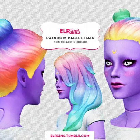 RAINBOW PASTEL HAIR