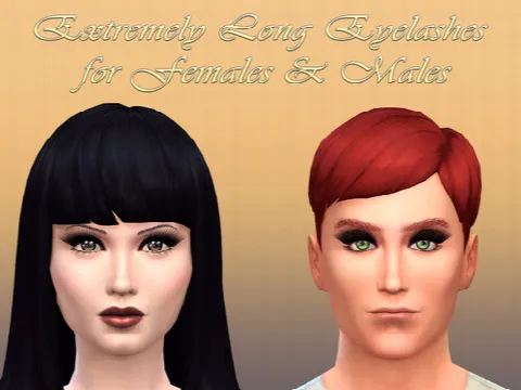 Extremely Long Eyelashes