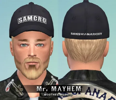 Sons of Anarchy Hat Set by Mr. Mayhem, Sims 4 headwear CC – image 3