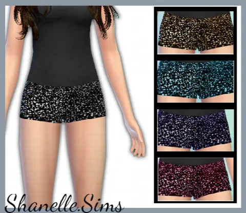 Sequin shorts