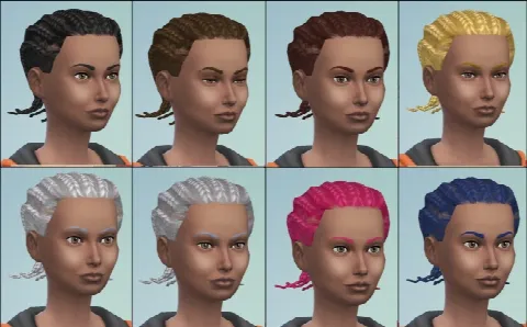 S2 male cornrows hair conversion