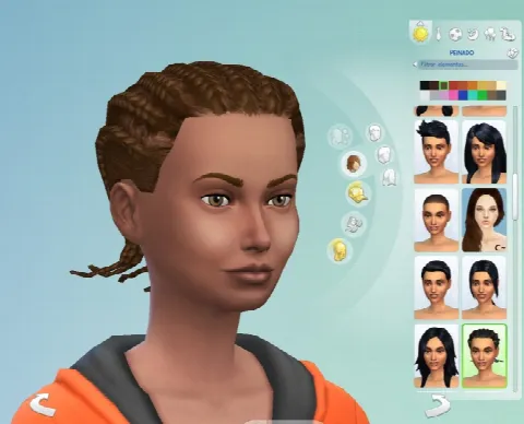 S2 male cornrows hair conversion by necrodog, Sims 4 hair CC – image 3