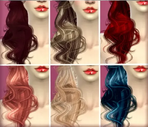 Newsea’s Rainbow Gate and Samantha hair retextures by Jennisimsunanuevaexperiencia, Sims 4 hair CC – image 4