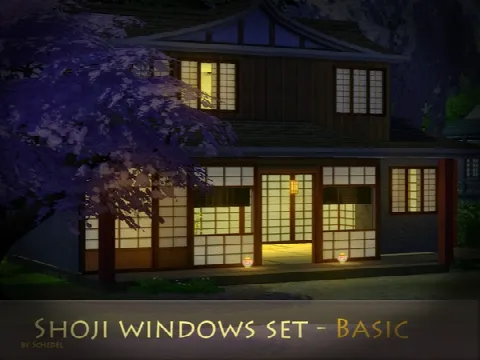 Shoji windows set