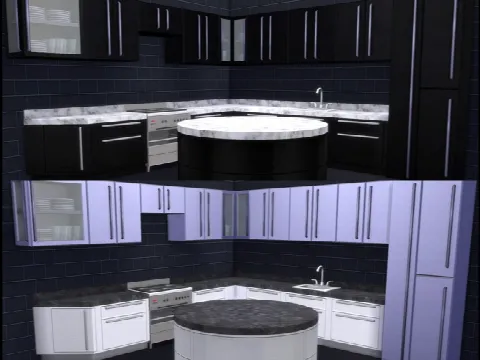 Marble Kitchen Set