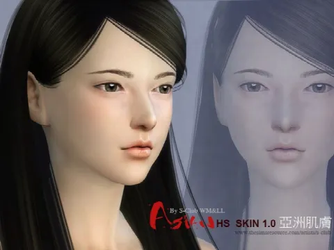 ASIAN H.S ND skintones 1.0 by S-Club WMLL, Sims 4 skins CC – image 2