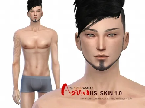 ASIAN H.S ND skintones 1.0 by S-Club WMLL, Sims 4 skins CC – image 5