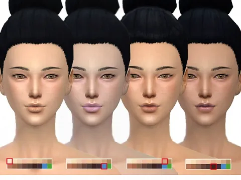 ASIAN H.S ND skintones 1.0 by S-Club WMLL, Sims 4 skins CC – image 6