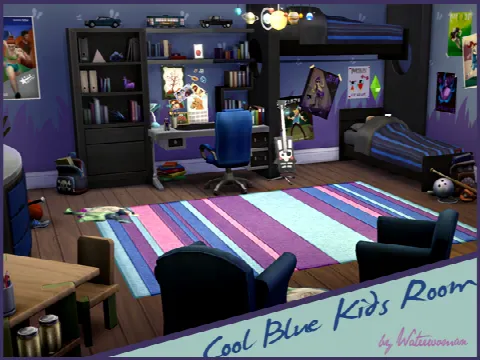 Cool Blue Kids Room