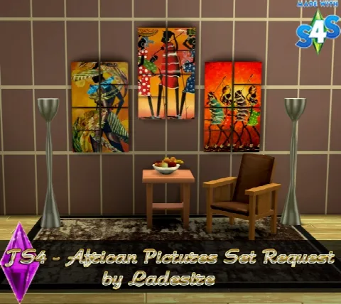 African Pictures Set