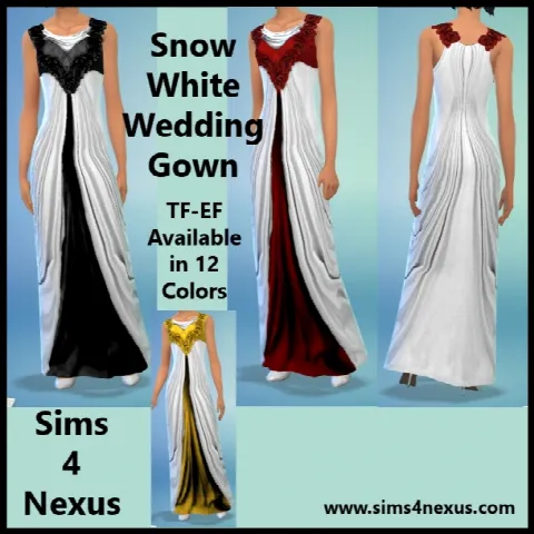 Snow White outfits by Sims4nexus, Sims 4 female clothes CC – image 4