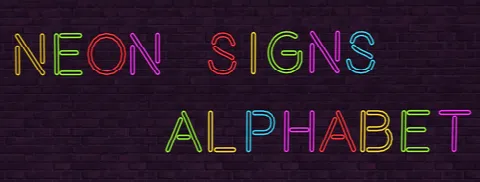 Alphabet Neon Signs