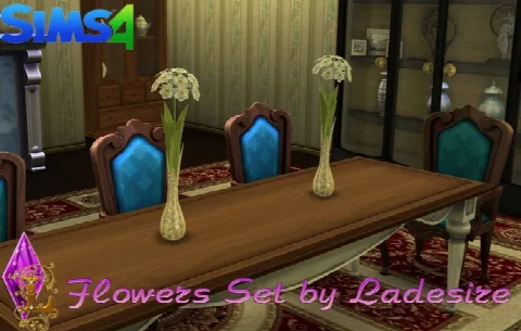 Flowers Set by Ladesire Thesims3, Sims 4 decor CC – image 2