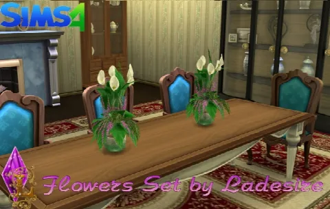 Flowers Set by Ladesire Thesims3, Sims 4 decor CC – image 3