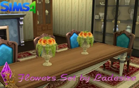 Flowers Set by Ladesire Thesims3, Sims 4 decor CC – image 5