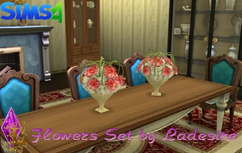 Flowers Set by Ladesire Thesims3, Sims 4 decor CC – image 6