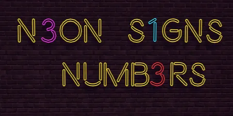 Numbers Neon Signs